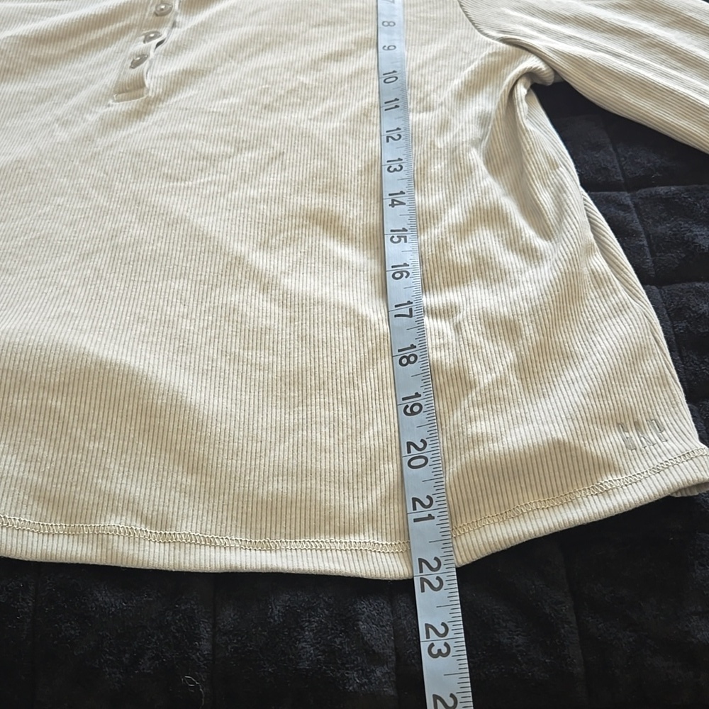 GAP GapBody Women's Long-Sleeve Rib Pajama Top ONLY Gray Size SZ:XL - Picture 4 of 7